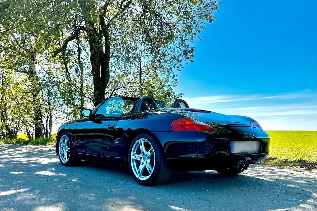 Gebraucht Porsche Boxster 205 PS (150 kW) 1998 Blau Cabrio