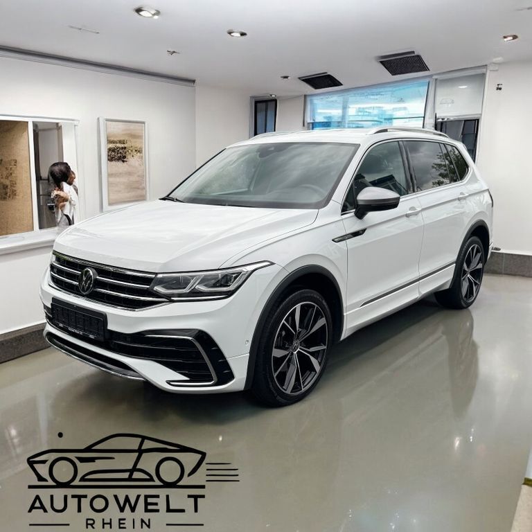 Weiß Gebraucht 2022 VW Tiguan Allspace R-line SUV | 29.490 € (Fairer Preis) - Bild 1/4
