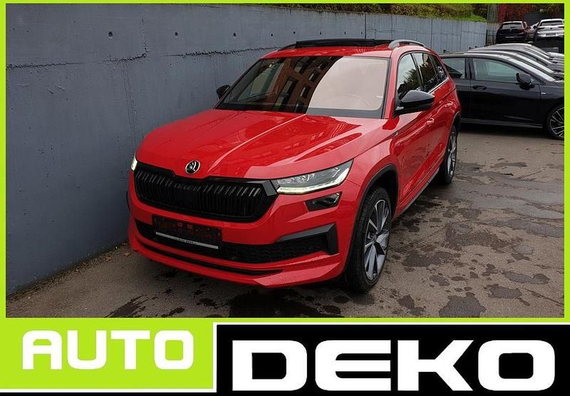 Rot Gebraucht 2022 Skoda Kodiaq SportLine SUV | 30.970 € (Etwas zu teuer) - Bild 1/4