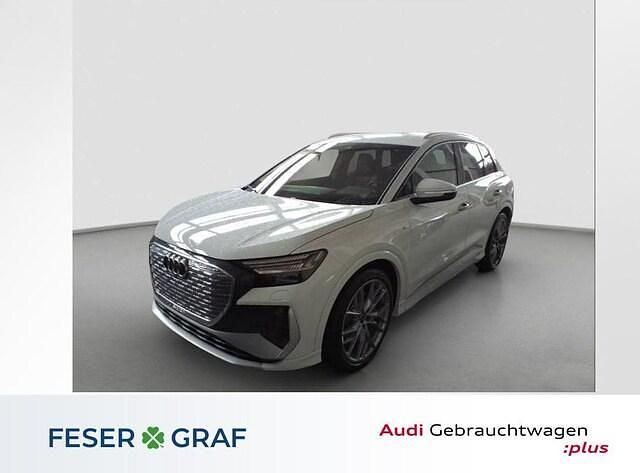Gletscherweiß metallic Gebraucht 2024 Audi Q4 e-tron Ambiente SUV | 51.890 € (Teuer) - Bild 1/3