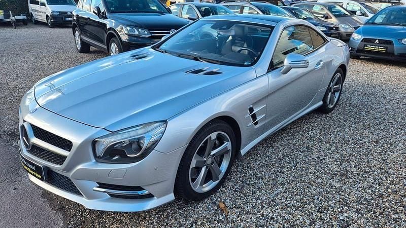 Silber Gebraucht 2014 Mercedes SL500 AMG line Cabrio | 45.500 € - Bild 1/3