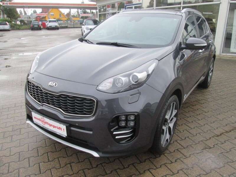 (e5b) dark gun metal Gebraucht 2017 Kia Sportage Spirit SUV | 15.900 € (Fairer Preis) - Bild 1/4