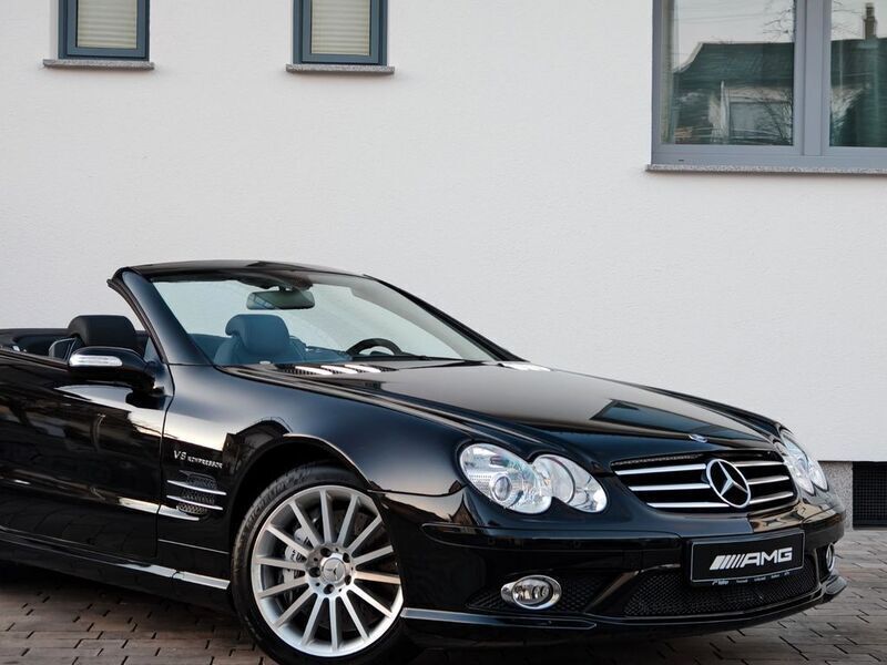 Schwarz Gebraucht 2006 Mercedes SL55 AMG AMG Cabrio | 58.800 € - Bild 1/4