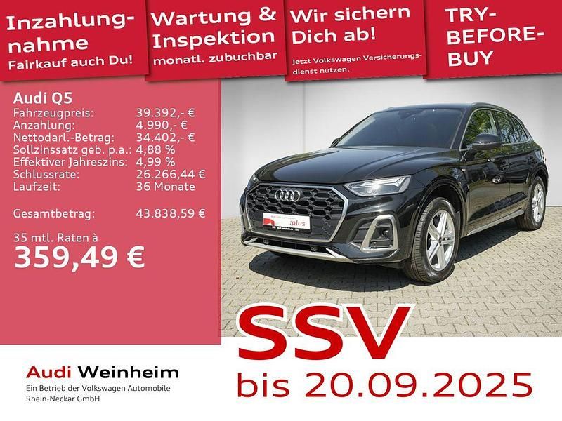 Mythosschwarz metallic Gebraucht 2022 Audi Q5 Design SUV | 39.392 € (Fairer Preis) - Bild 1/2