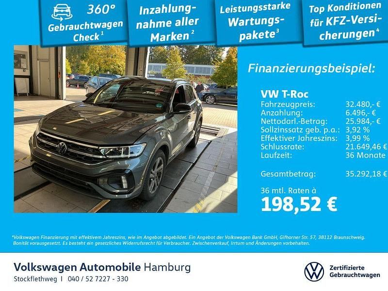 X3 indiumgrau metallic Gebraucht 2025 VW T-Roc R-line SUV | 32.480 € (Fairer Preis) - Bild 1/3