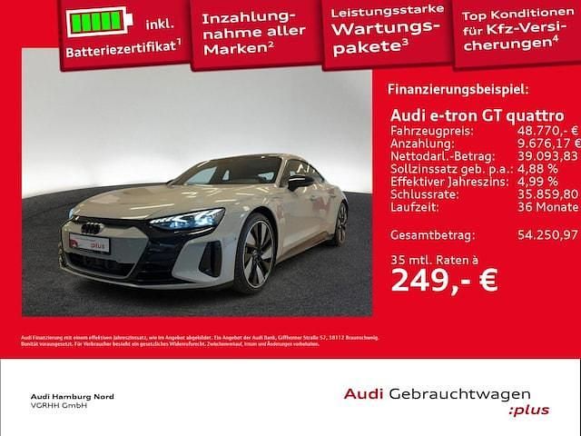 Gebraucht Audi e-tron GT quattro Comfort 350 kW (476 PS) 2022 Individuallackierungen audi exclusive Limousine