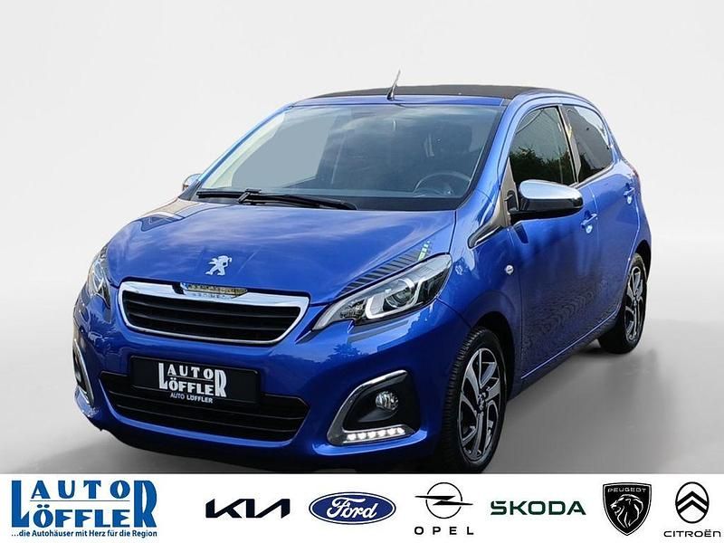 Blau Gebraucht 2020 Peugeot 108 Top! Collection Kleinwagen | 11.809 € (Etwas zu teuer) - Bild 1/4