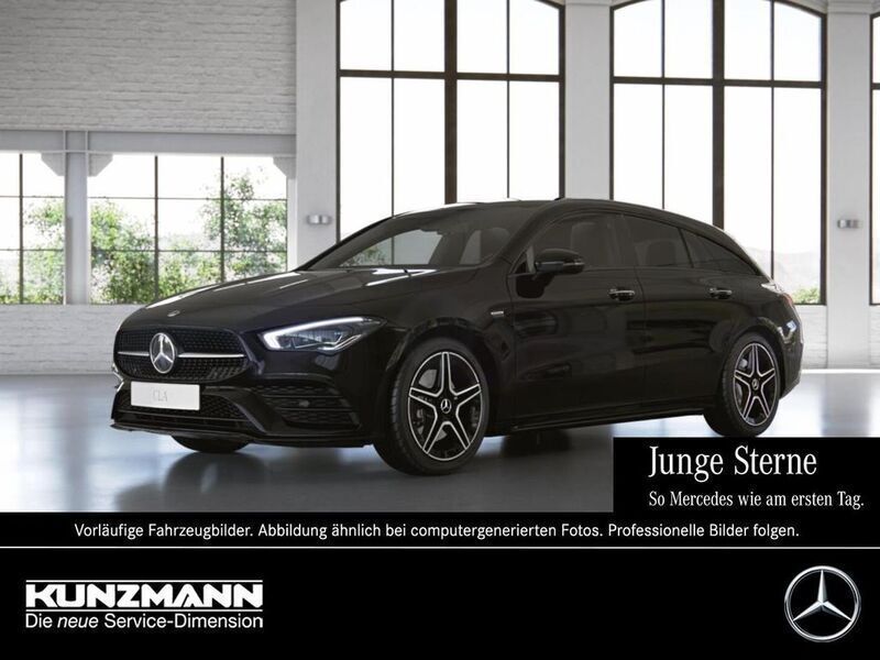 Kosmosschwarz metallic Gebraucht 2021 Mercedes CLA250e Shooting Brake AMG Kombi | 27.990 € (Guter Preis) - Bild 1/4