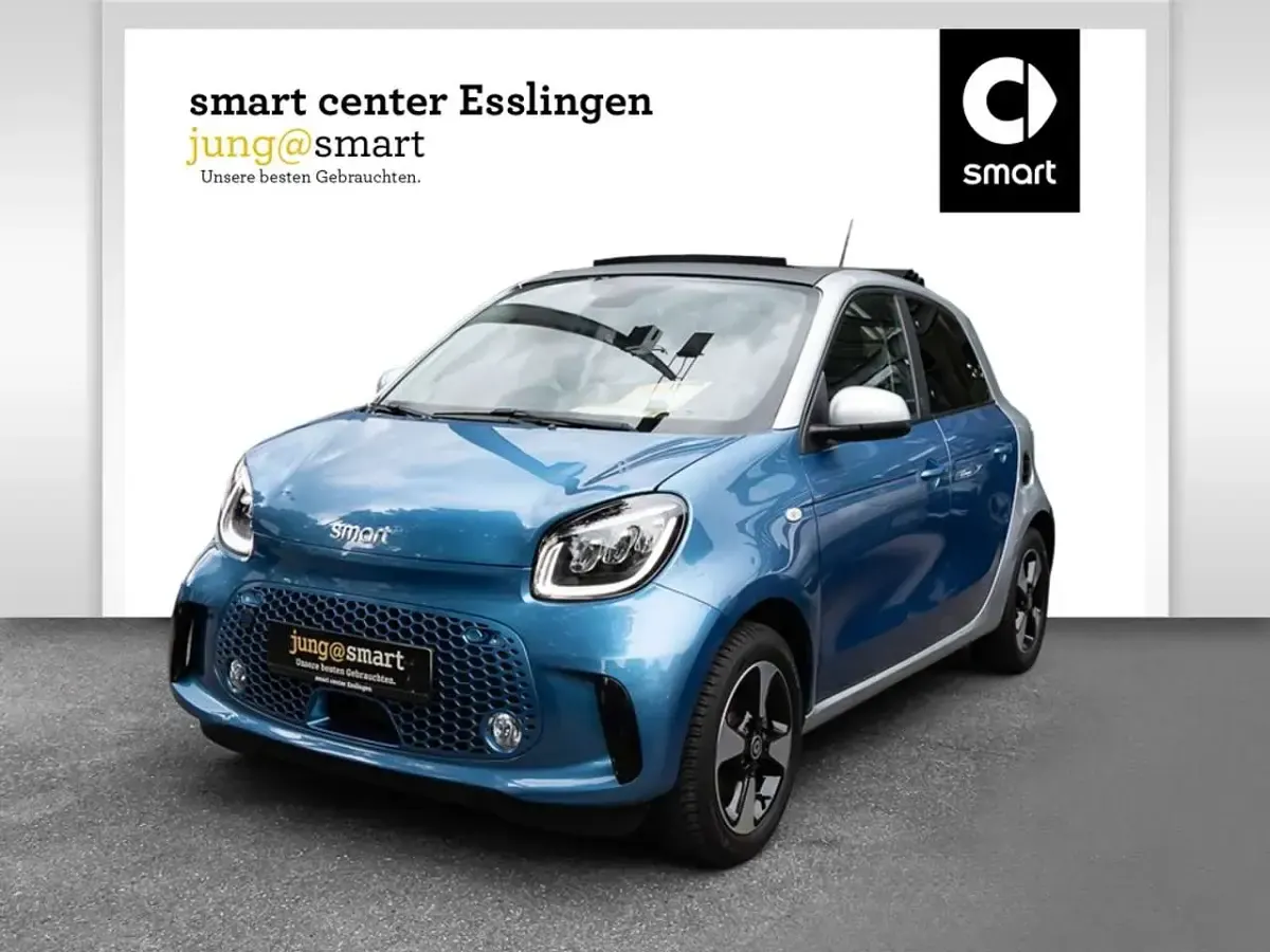 Gebraucht Smart ForFour Electric Drive Passion 60 kW (82 PS) 2021 Karosserie in steel blue (meta Limousine