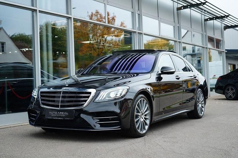Schwarz Gebraucht 2019 Mercedes S560 AMG line Limousine | 64.990 € (Guter Preis) - Bild 1/4