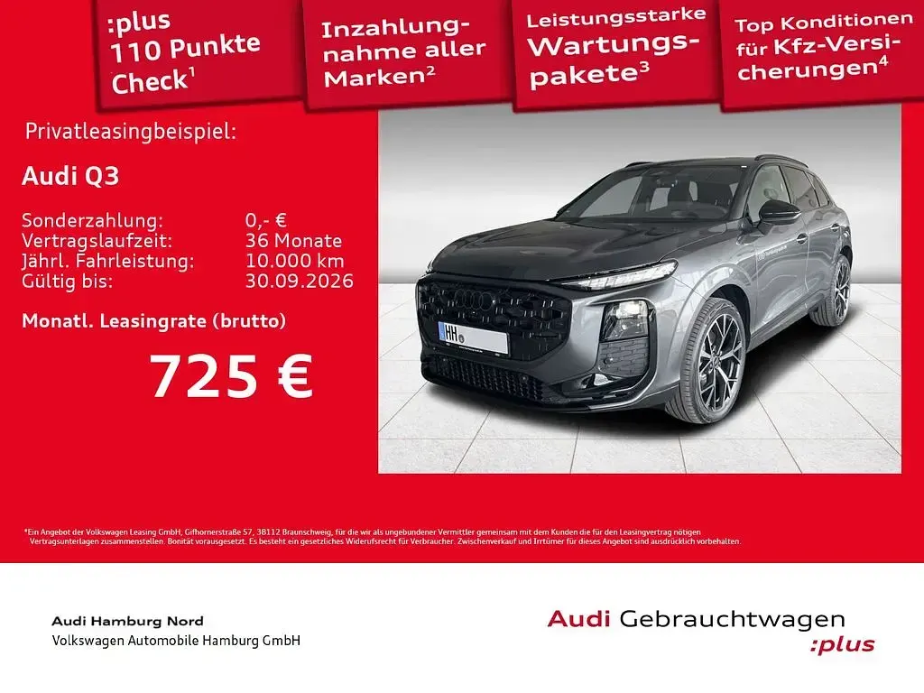 Gebraucht Audi Q3 S-Line 265 PS (194 kW) 2026 6y daytonagrau perleffekt SUV