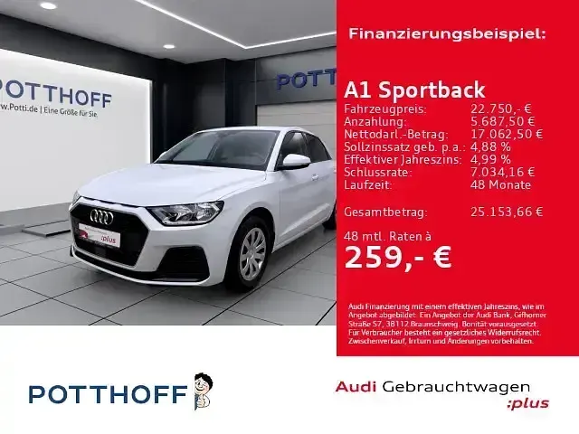 Gebraucht Audi A1 Sportback Advanced 116 PS (85 kW) 2025 Kleinwagen
