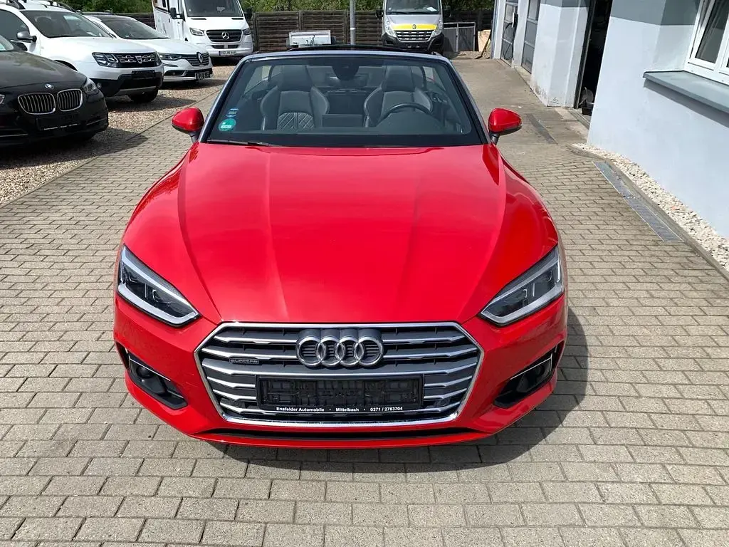 Usata Audi A5 Cabriolet S-Line 245 CV (180 kW) 2019 Rosso Cabrio