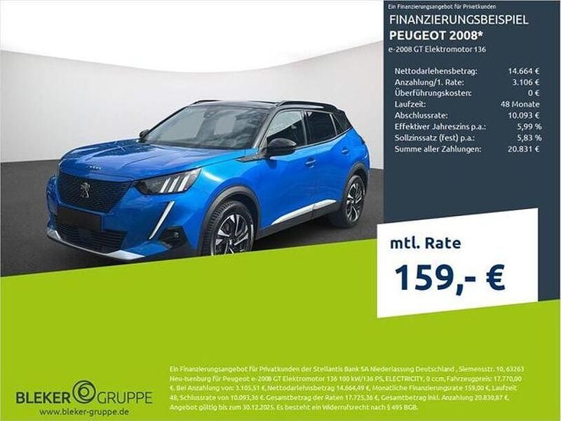 Blau/typ aussenverkleidung metallic drei schichten perlmutt Gebraucht 2022 Peugeot e-2008 GT SUV | 17.770 € (Fairer Preis) - Bild 1/3