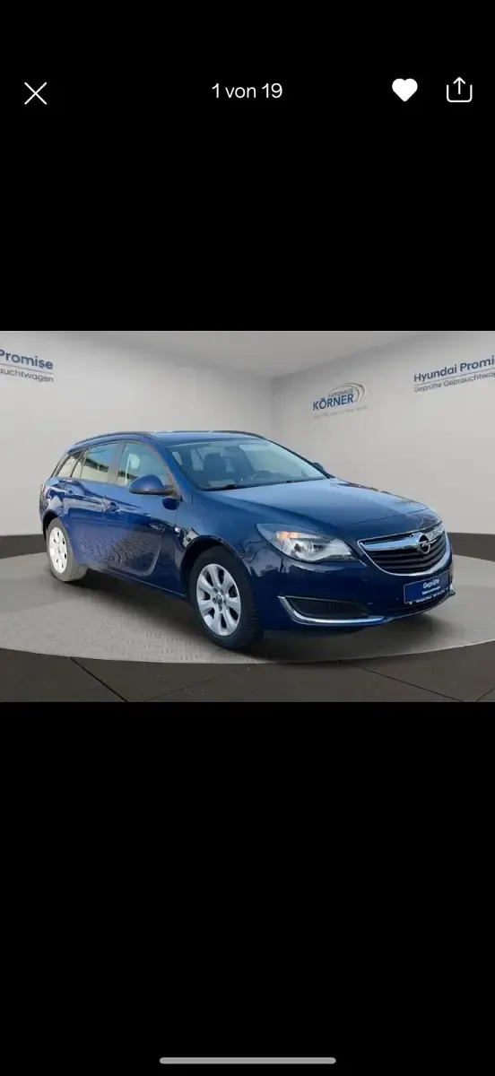 Brugt Opel Insignia 130 HK (95 kW) 2017 Blå Stationcar
