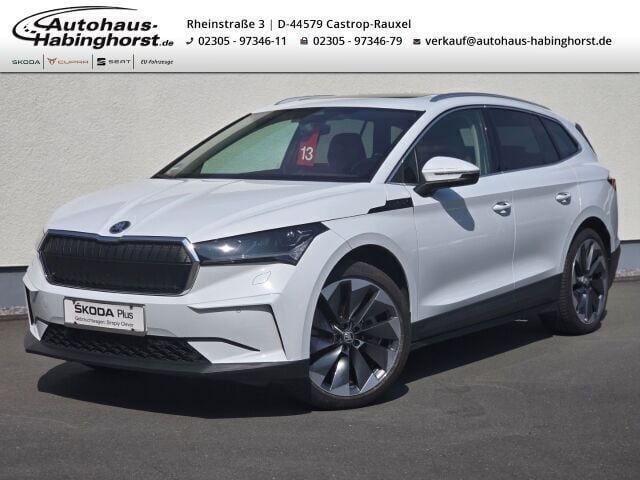 Weiss Gebraucht 2021 Skoda Enyaq iV SUV | 32.990 € (Fairer Preis) - Bild 1/3