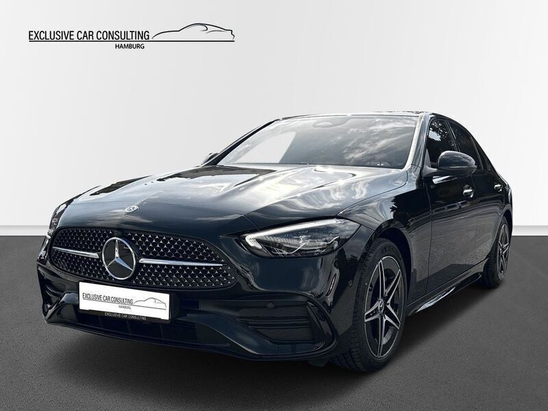 Schwarz Gebraucht 2023 Mercedes C300e AMG line Limousine | 45.990 € (Etwas zu teuer) - Bild 1/4