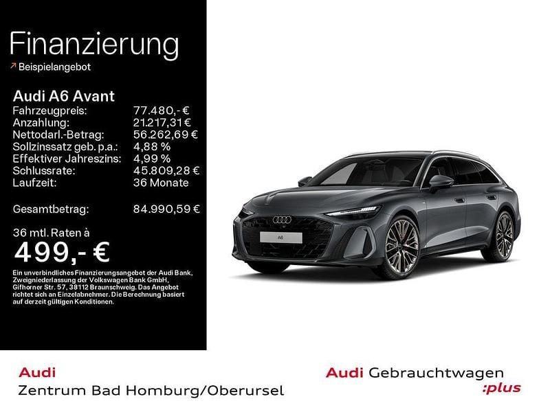 Neu Audi A6 S-Line 367 PS (269 kW) 2025 Daytonagrau perleffekt Kombi