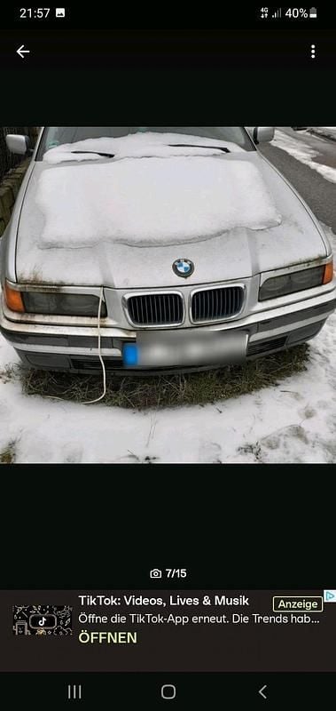 Gebraucht BMW 316 102 PS (75 kW) 1998 Silber