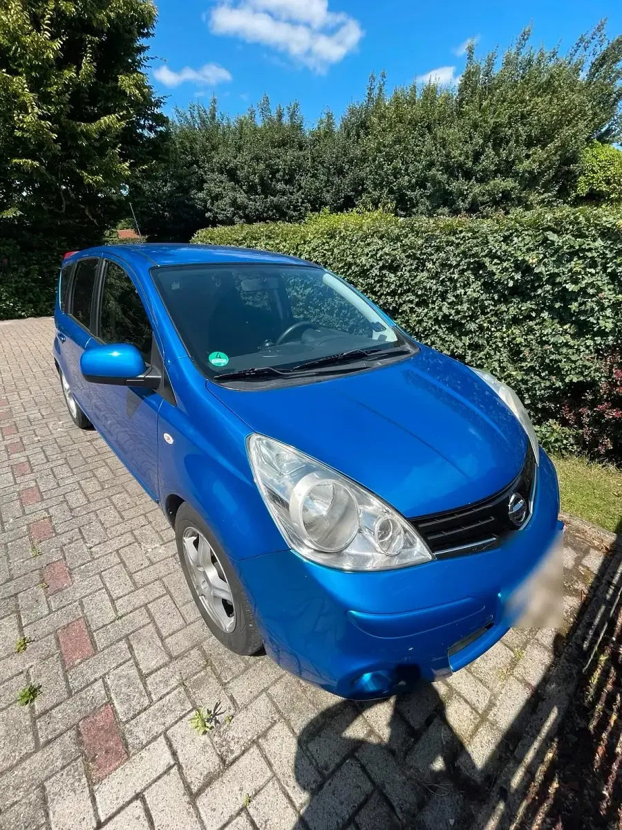 Gebraucht Nissan Note 88 PS (64 kW) 2010 Blau Kleinwagen
