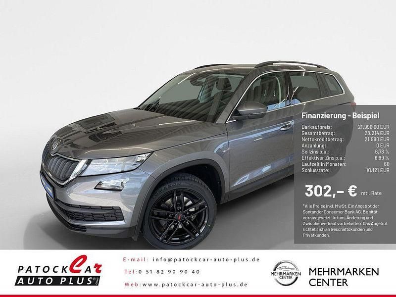 Grau grau / platingrau metallic Gebraucht 2019 Skoda Kodiaq Soleil SUV | 21.990 € (Fairer Preis) - Bild 1/4