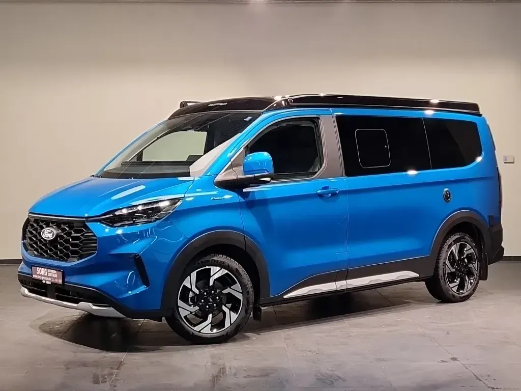 Neu Ford Tourneo Custom Active 170 PS (125 kW) 2026 Blau, digitalaqua blue met. Van