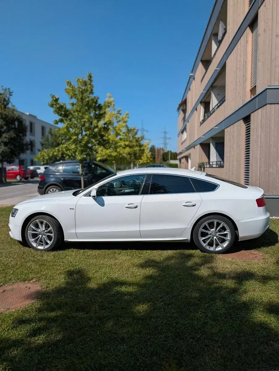 Gebraucht Audi A5 Sportback Ambiente 150 PS (110 kW) 2014 Weiß Kleinwagen