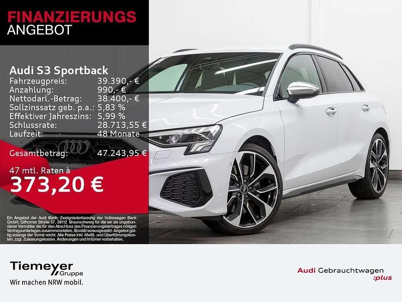 Gletscherweiß metallic Gebraucht 2024 Audi S3 Ambiente Limousine | 39.390 € (Guter Preis) - Bild 1/4