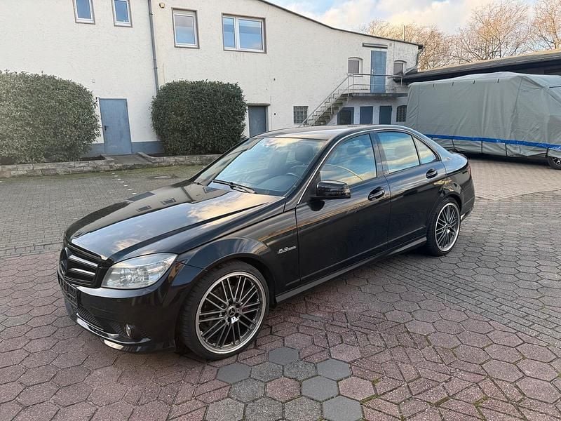 Schwarz Gebraucht 2009 Mercedes C200 AMG Limousine | 6.490 € (Superpreis) - Bild 1/4