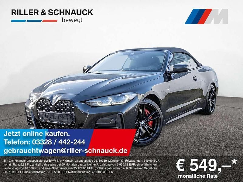 Saphirschwarz Gebraucht 2022 BMW 440 Cabrio | 49.950 € - Bild 1/4