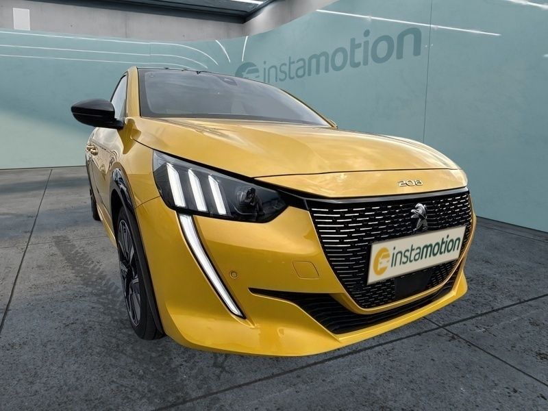 Gelb Gebraucht 2020 Peugeot 208 Kleinwagen | 16.290 € (Teuer) - Bild 1/4
