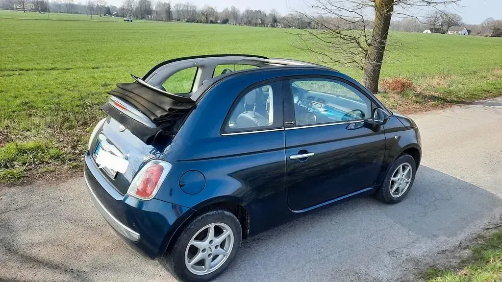 Używany Fiat 500C 69 KM (50 kW) 2012 Niebieski Kabriolet