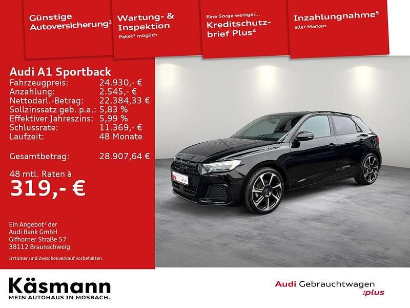 Gebraucht Audi A1 Advanced Plus 150 PS (110 kW) 2022 Mythosschwarz metallic SUV