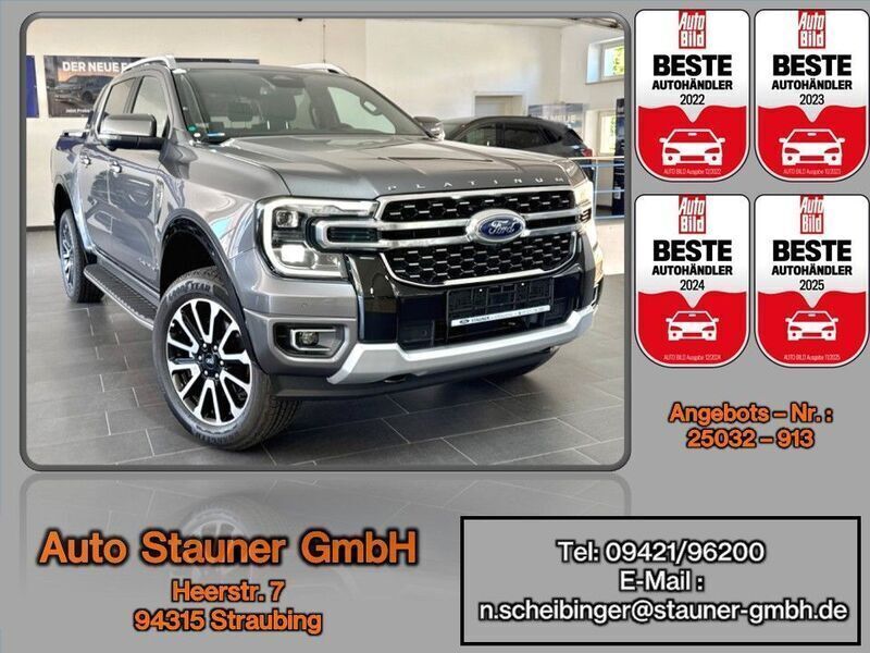 Grau Neu 2025 Ford Ranger Platinum Abholung | 56.980 € (Superpreis) - Bild 1/4