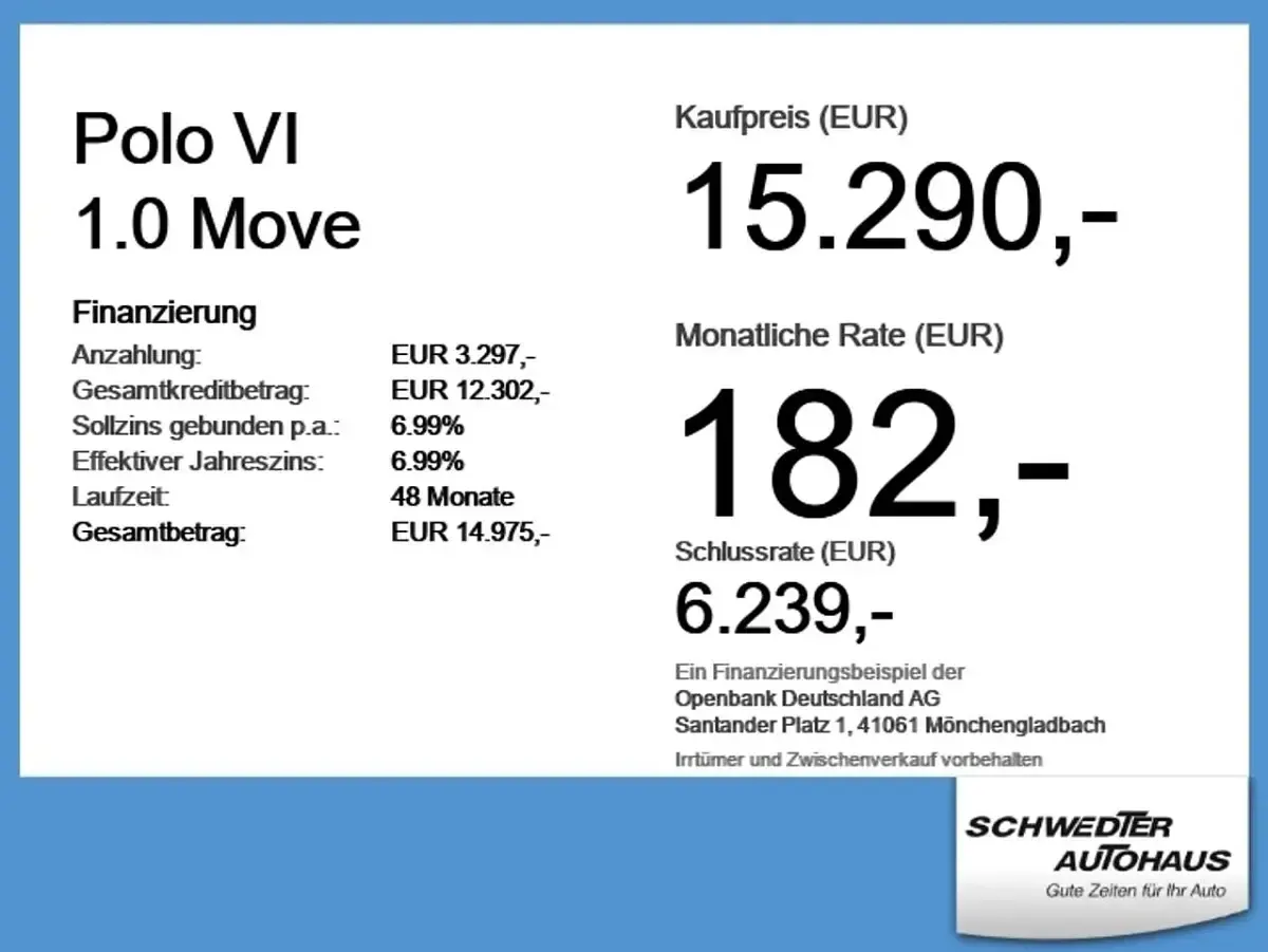 Gebraucht VW Polo Move 80 PS (58 kW) 2024 Ascotgrau Kleinwagen