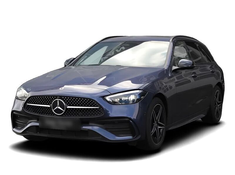 Blau Gebraucht 2024 Mercedes C300e AMG | 53.489 € (Etwas zu teuer) - Bild 1/4
