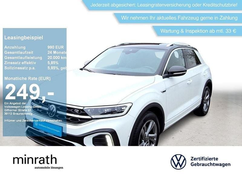Schwarz Gebraucht 2025 VW T-Roc R-line SUV | 28.760 € (Fairer Preis) - Bild 1/4