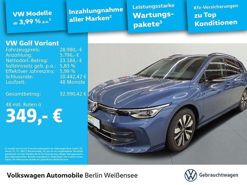 Blau Gebraucht 2024 VW Golf VIII Goal Kombi | 28.980 € (Superpreis) - Bild 1/4