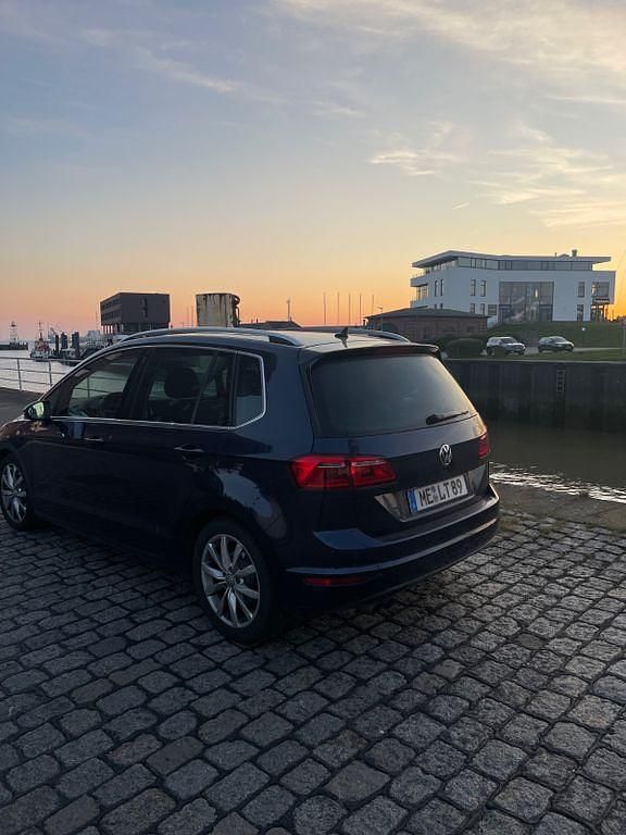 Gebraucht VW Golf Sportsvan Highline 150 PS (110 kW) 2015 Blau Van / Kleinbus