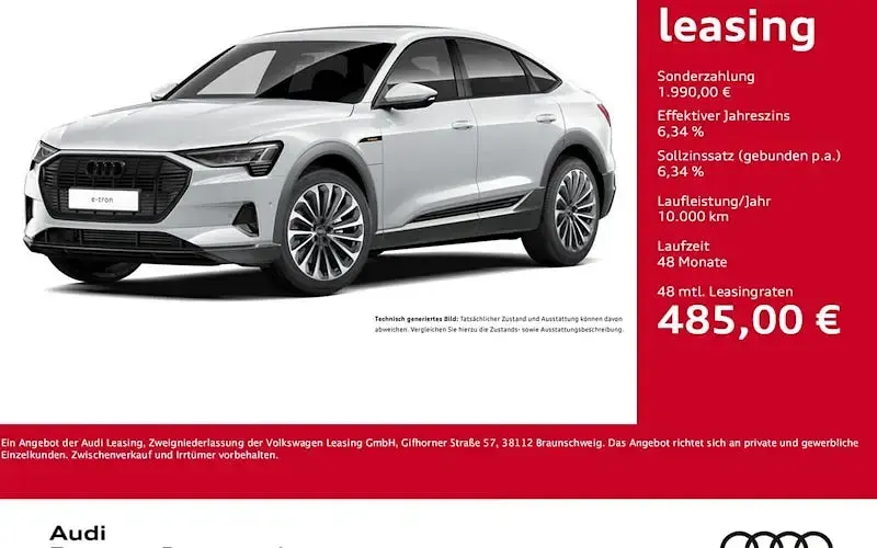 Gebraucht Audi Q8 Sportback e-tron Advanced Plus 300 kW (408 PS) 2022 Weiß SUV