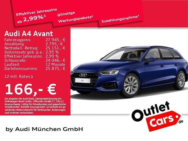 Navarrablau metallic Gebraucht 2022 Audi A4 Ambiente Kombi | 27.945 € (Fairer Preis) - Bild 1/1
