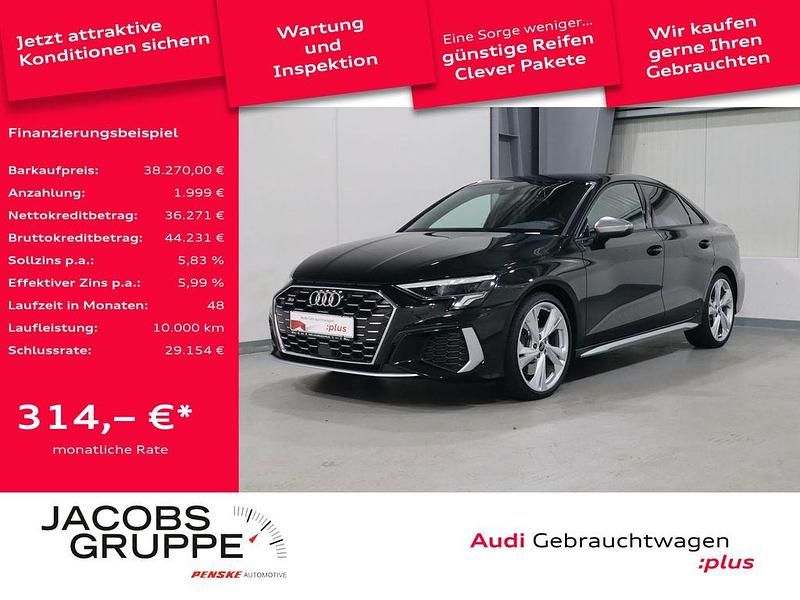 Schwarz Gebraucht 2024 Audi S3 Ambiente Limousine | 38.270 € (Superpreis) - Bild 1/4