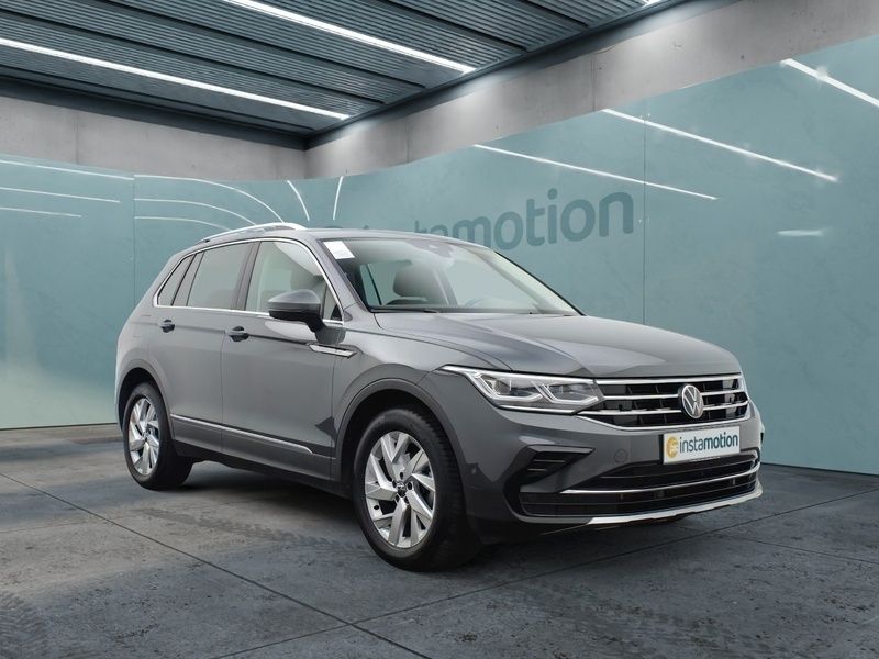 Grau Gebraucht 2023 VW Tiguan Elegance SUV | 38.749 € (Teuer) - Bild 1/4
