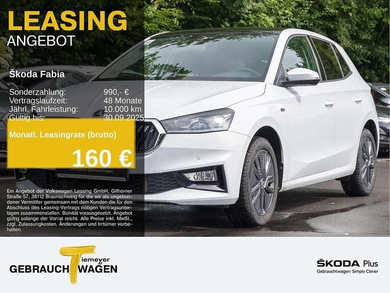 Weiß Gebraucht 2024 Skoda Fabia Selection Limousine | 20.210 € (Guter Preis) - Bild 1/4
