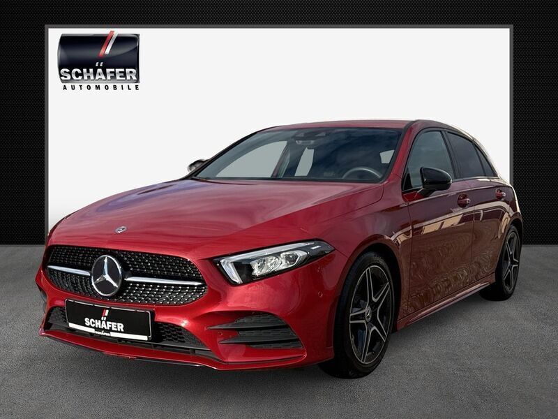 Rot Gebraucht 2020 Mercedes 200 AMG line Limousine | 22.990 € (Fairer Preis) - Bild 1/4