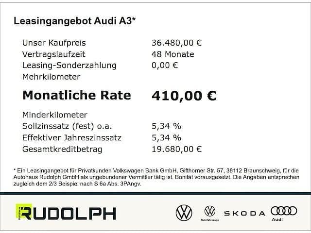 Gebraucht Audi A3 Ambiente 150 PS (110 kW) 2025 Grau Limousine