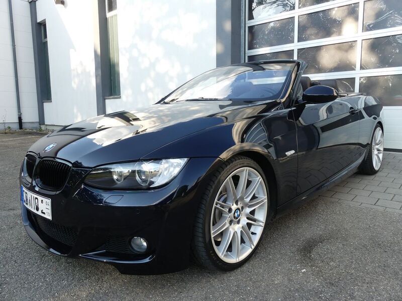 Azuritschwarz metallic Gebraucht 2009 BMW 335 Cabriolet M Sport Cabrio | 36.900 € - Bild 1/4