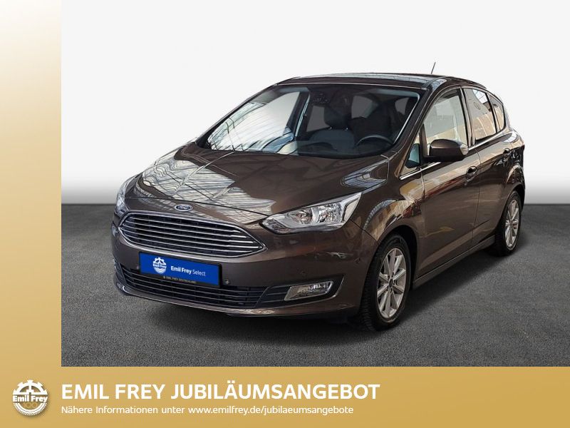 Braun Gebraucht 2018 Ford C-MAX Titanium Van / Kleinbus | 16.440 € (Teuer) - Bild 1/4