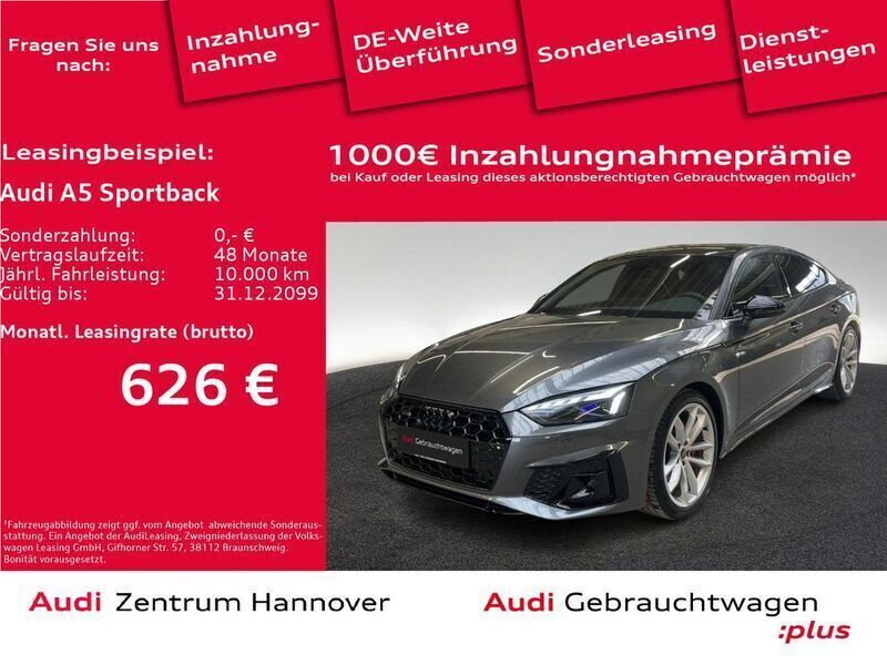 Daytonagrau perleffekt Gebraucht 2024 Audi A5 Sportback Business Limousine | 52.900 € - Bild 1/4