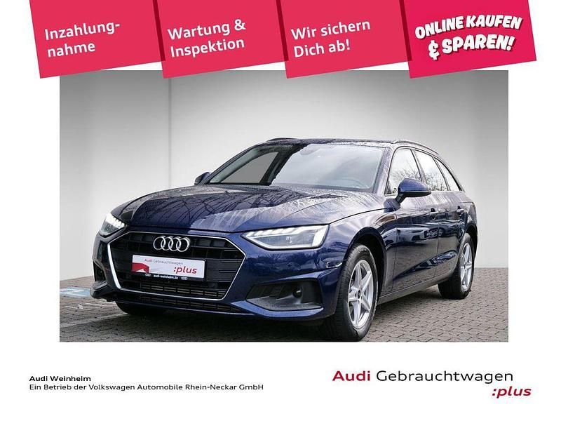 Navarrablau metallic Gebraucht 2021 Audi A4 Sport Kombi | 19.499 € (Superpreis) - Bild 1/3